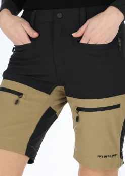 Clearance Swedemount Lofoten Stretch Shorts W Black/Khaki