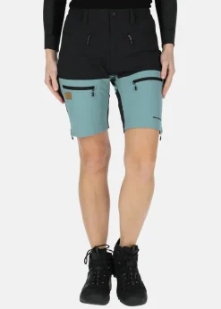 Hot Swedemount Lofoten Stretch Shorts W Black/Seaweed Green
