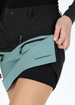 Clearance Swedemount Lofoten Stretch Skirt W Black/Seaweed Green
