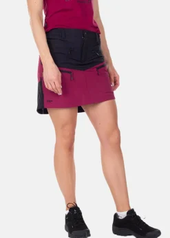 Discount Swedemount Lofoten Stretch Skirt W Black/Burgundy