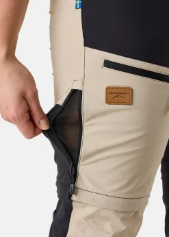 Sale Swedemount Lofoten Stretch Zip-Off Pants W Black/Sand