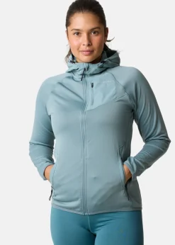 Clearance Swedemount Lofoten Tech Fleece Zip Hood W Sage Green