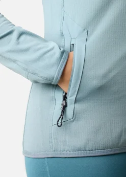 Clearance Swedemount Lofoten Tech Fleece Zip Hood W Sage Green