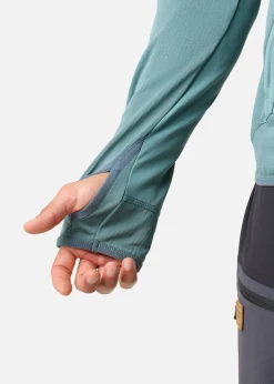 Outlet Swedemount Lofoten Tech Fleece Zip Hood Sage Green