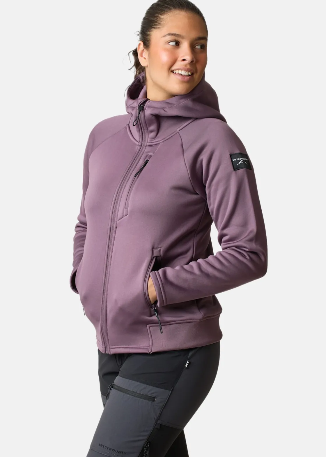 Swedemount Lofoten Tech Stretch Hood W Dk. Mauve