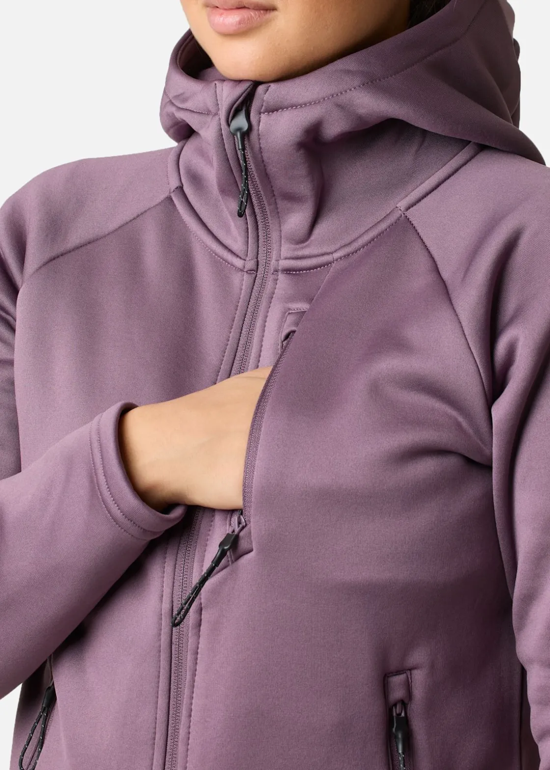Swedemount Lofoten Tech Stretch Hood W Dk. Mauve