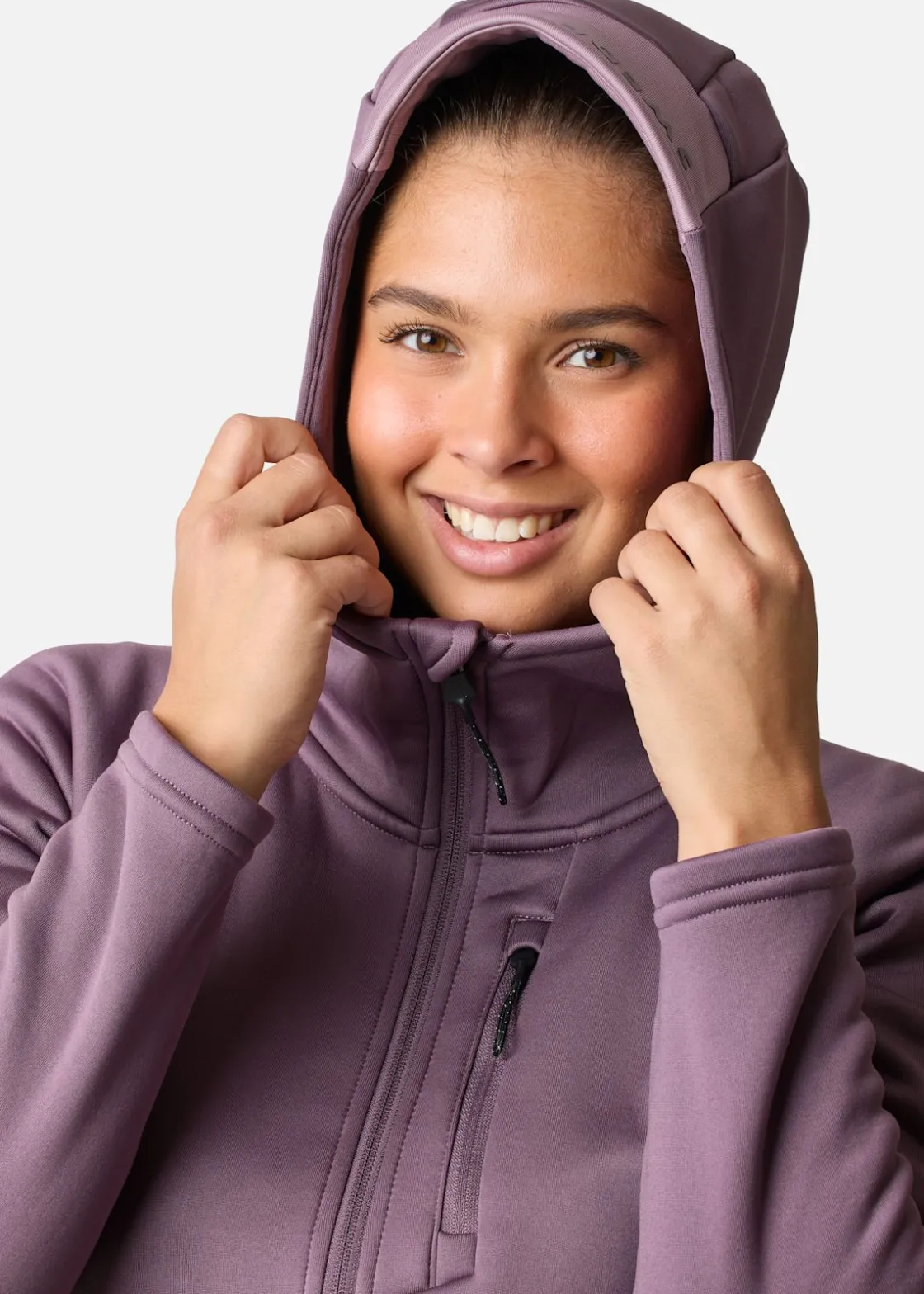 Swedemount Lofoten Tech Stretch Hood W Dk. Mauve