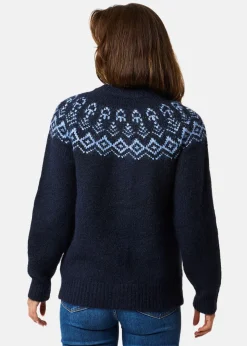 Discount Swedemount Lofoten Wool Knit Cardigan W Navy Melange