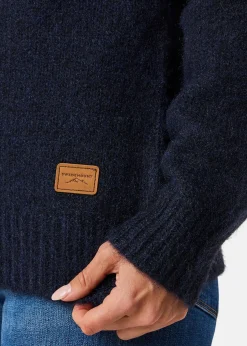 Discount Swedemount Lofoten Wool Knit Cardigan W Navy Melange