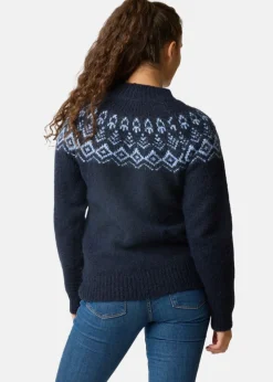 Discount Swedemount Lofoten Wool Knit W Navy Melange
