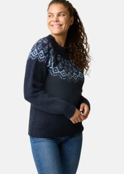 Discount Swedemount Lofoten Wool Knit W Navy Melange