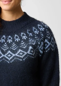 Discount Swedemount Lofoten Wool Knit W Navy Melange