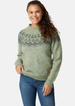Best Swedemount Lofoten Wool Knit W Seaweed Melange
