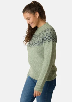 Best Swedemount Lofoten Wool Knit W Seaweed Melange