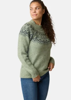 Best Swedemount Lofoten Wool Knit W Seaweed Melange