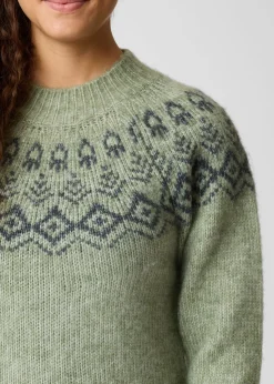 Best Swedemount Lofoten Wool Knit W Seaweed Melange