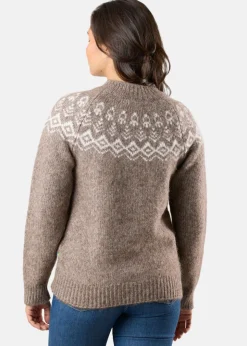 Hot Swedemount Lofoten Wool Knit W Beige Melange