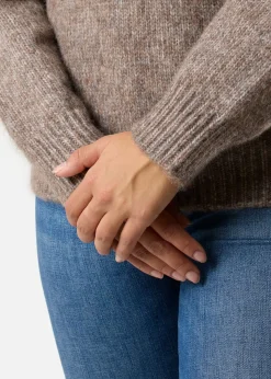 Hot Swedemount Lofoten Wool Knit W Beige Melange