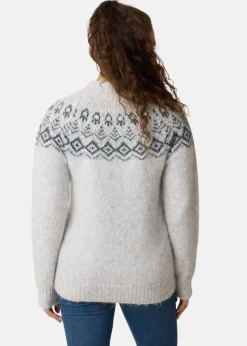 Swedemount Lofoten Wool Knit W Lt Grey Melange