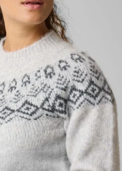 Swedemount Lofoten Wool Knit W Lt Grey Melange