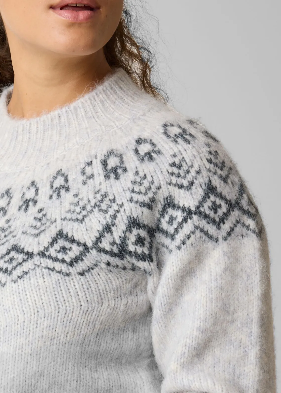 Swedemount Lofoten Wool Knit W Lt Grey Melange