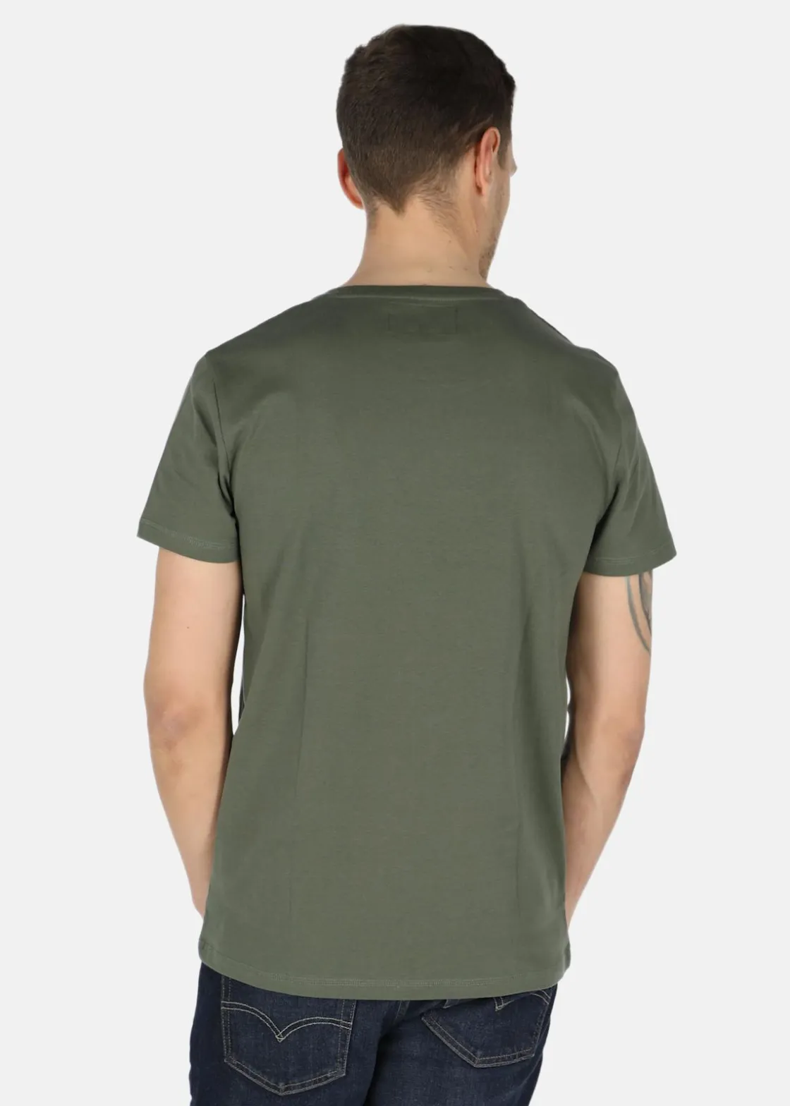 Outlet Koppartrans Logo Tee Olive
