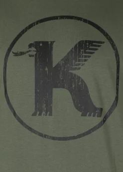 Outlet Koppartrans Logo Tee Olive