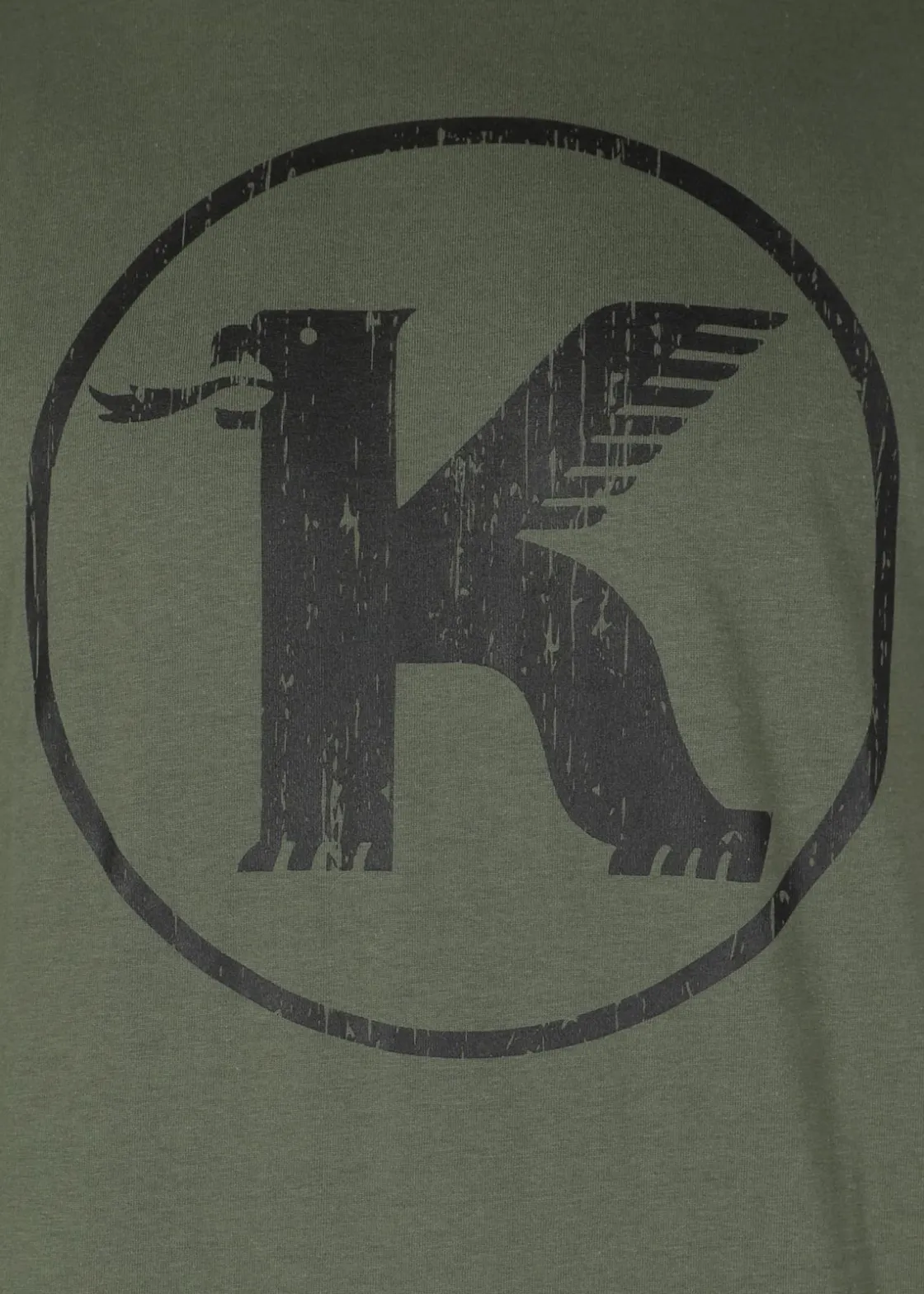 Outlet Koppartrans Logo Tee Olive