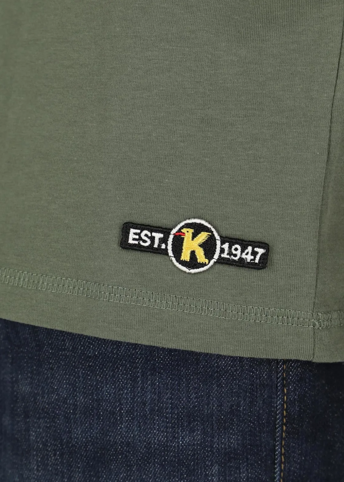 Outlet Koppartrans Logo Tee Olive