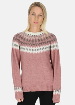 Hot Seaside Long Island Wool Sweater W Dusty Rose