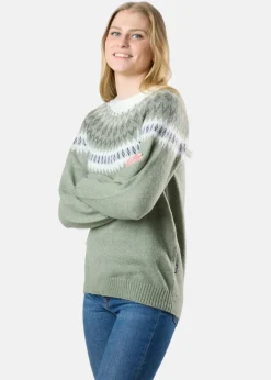 New Seaside Long Island Wool Sweater II W Seaweed Green