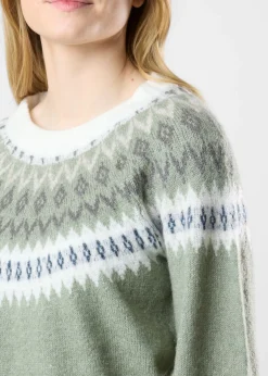New Seaside Long Island Wool Sweater II W Seaweed Green