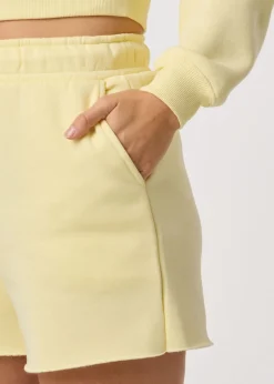 Sale Denim Factory Los Angeles Shorts W Light yellow