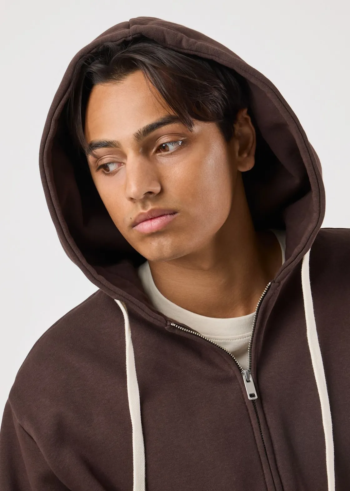 New Denim Factory Los Angeles Zip Hood Brown
