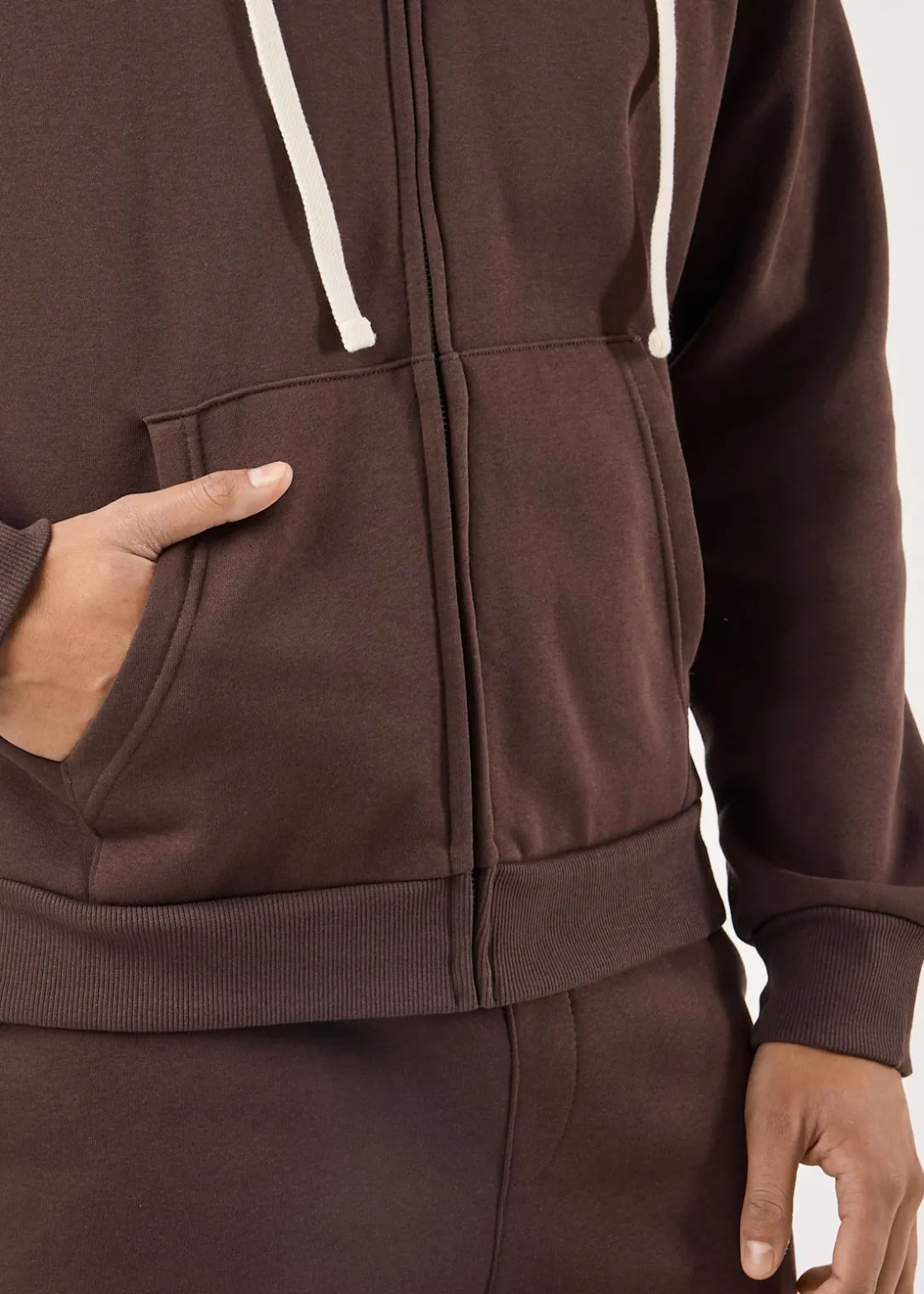 New Denim Factory Los Angeles Zip Hood Brown