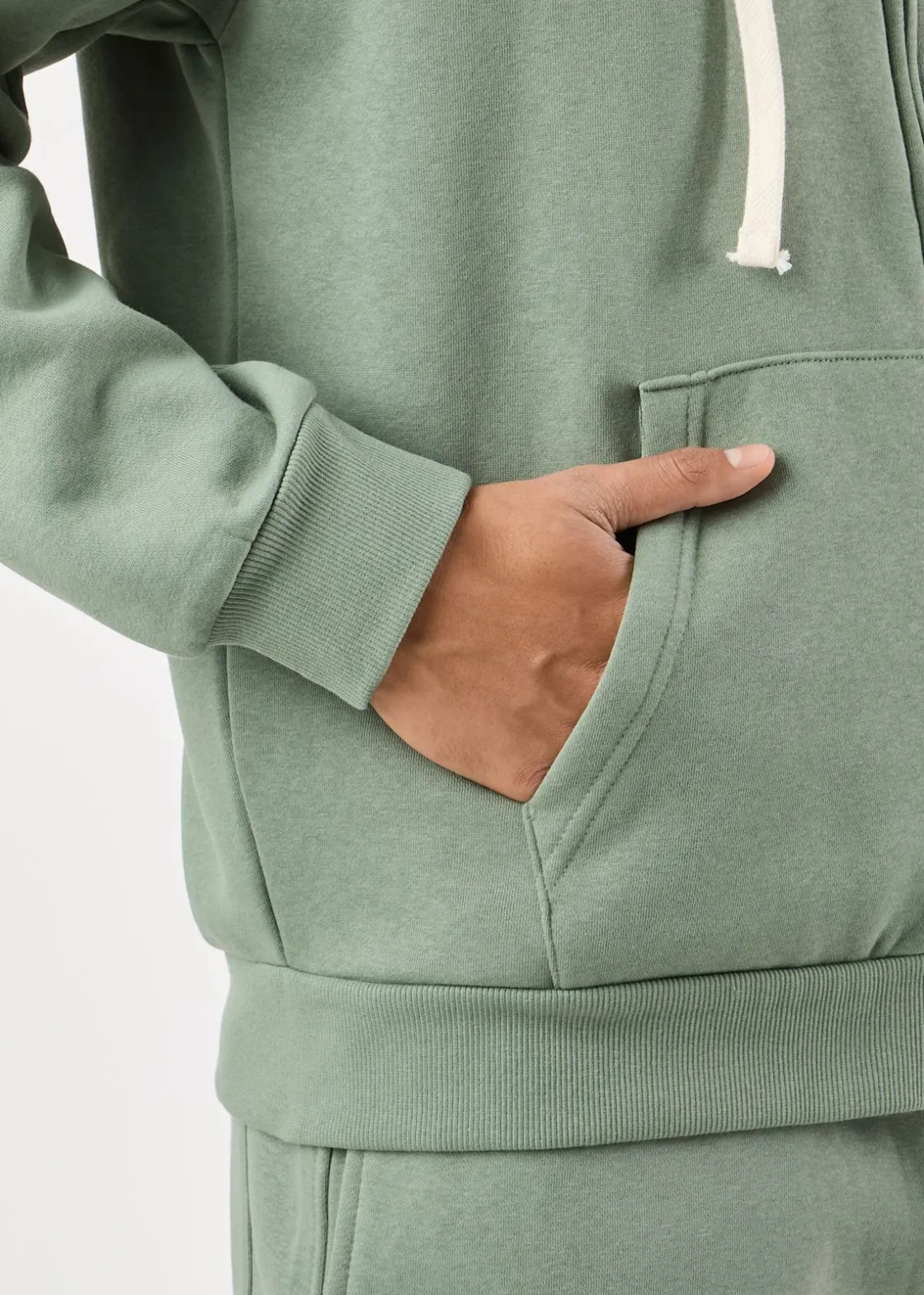 Clearance Denim Factory Los Angeles Zip Hood Sage Green