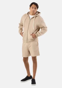 Best Denim Factory Los Angeles Zip Hood Taupe