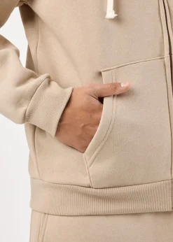 Best Denim Factory Los Angeles Zip Hood Taupe