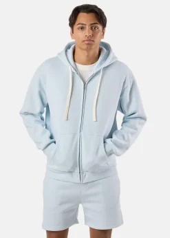 New Denim Factory Los Angeles Zip Hood Light blue