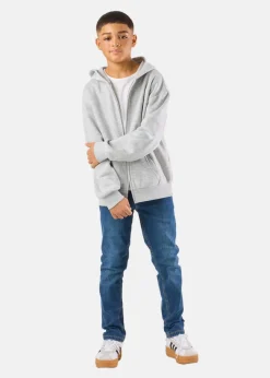 New Denim Factory Los Angeles Zip Hood JR Grey