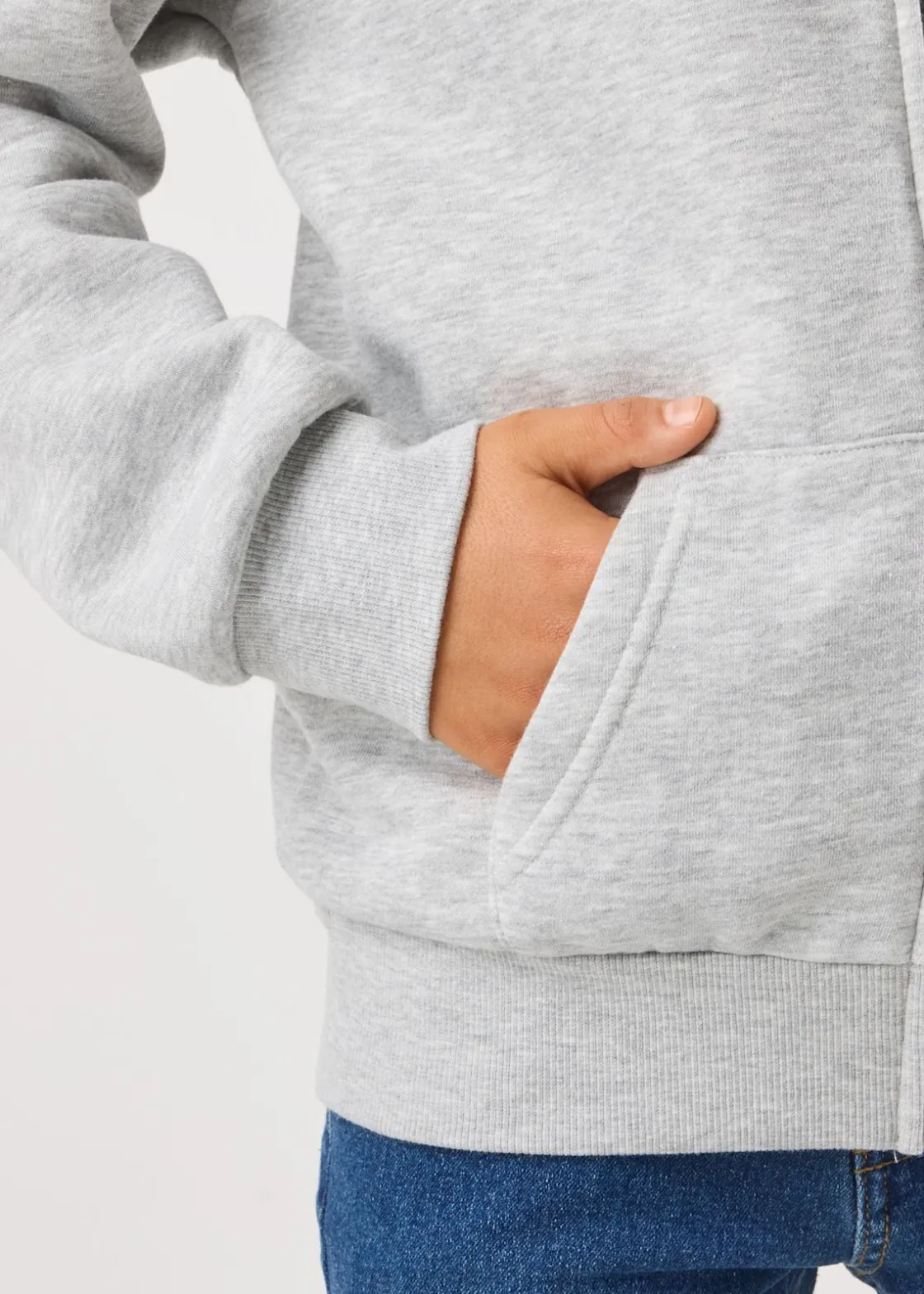 New Denim Factory Los Angeles Zip Hood JR Grey