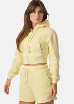 New Denim Factory Los Angeles Zip Hood W Light yellow