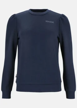 Sale Seaside Lounge Relax Crewneck W Dk. Navy