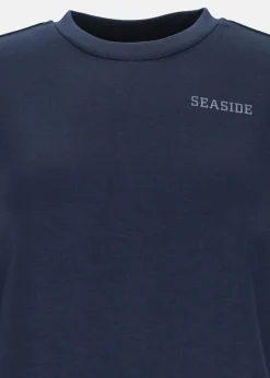 Sale Seaside Lounge Relax Crewneck W Dk. Navy
