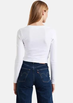 Online LEVI'S® LS BABY TEE WHITE +