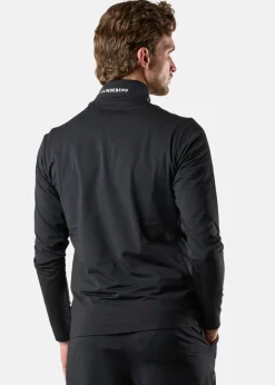 Clearance J.lindeberg Luke Quarter Zip Mid Layer Black