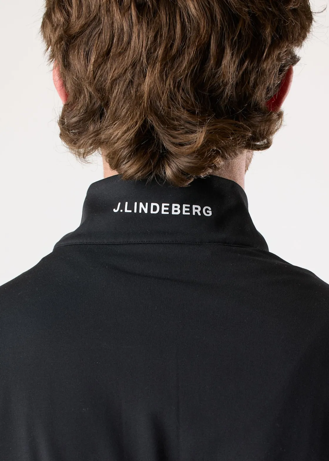 Clearance J.lindeberg Luke Quarter Zip Mid Layer Black
