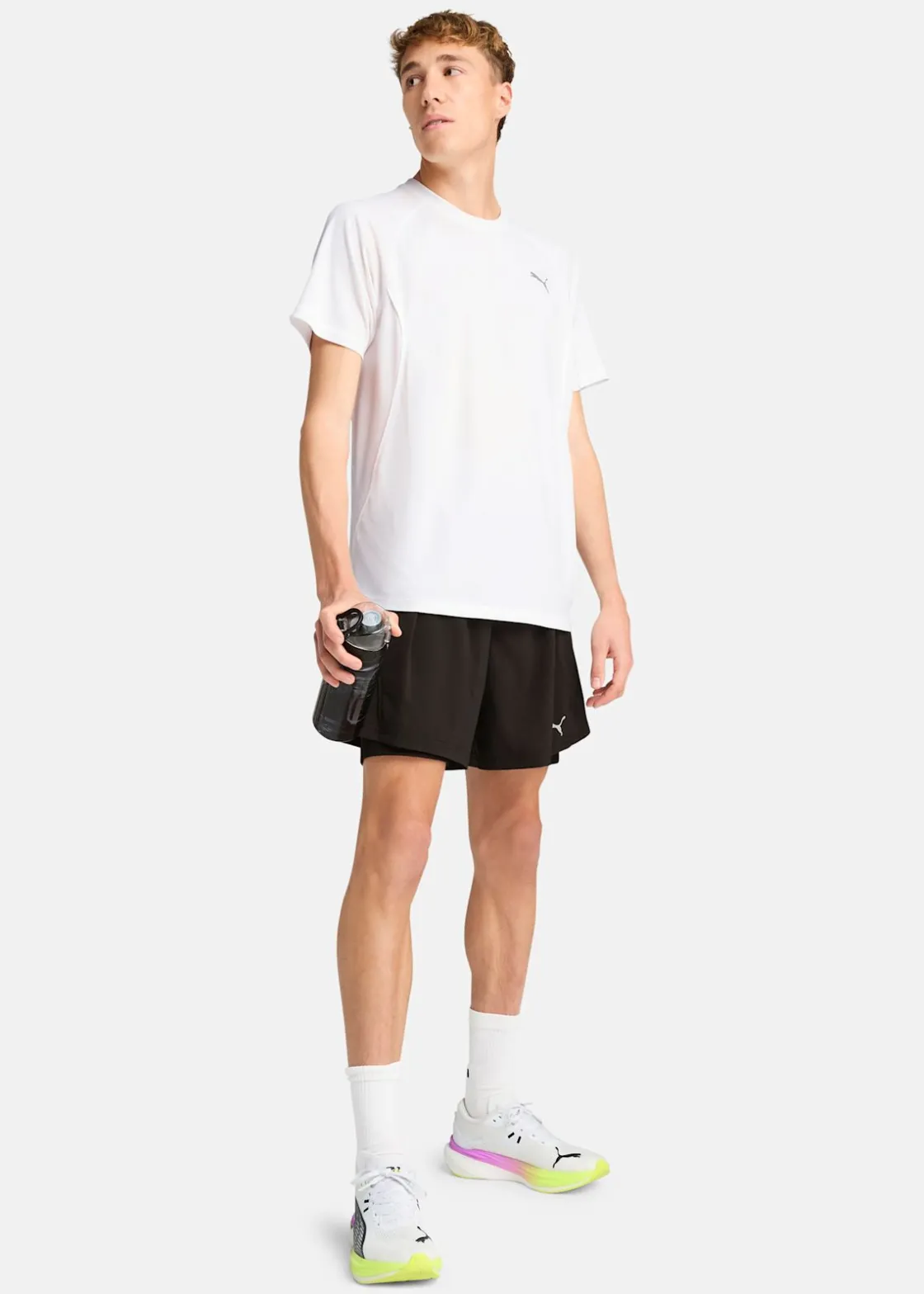 Sale Puma M RUN VELOCITY TEE (POLY) PUMA White