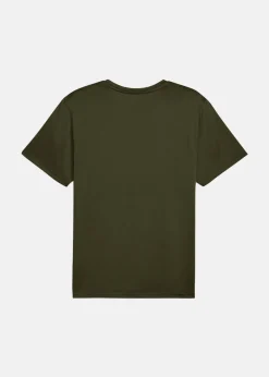 Online Puma M TAD ESSENTIALS SOLID CAT TEE Dark Olive
