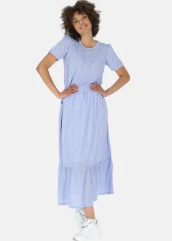 Online Seaside Maine Long Skirt W Blue Flower